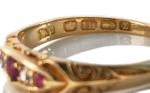 Victorian Ruby and Diamond 18K Engagement Ring