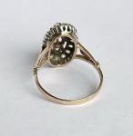 Art Deco 14ct Gold Diamond Ruby Sapphire Ring