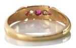 Victorian Ruby and Diamond 18K Engagement Ring