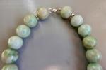 Chunky Vintage Carved Apple Jade Bracelet