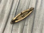 Victorian Gold Fronted Forget Me Not Brooch