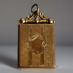 Edwardian 9ct Gold Double-Sided Locket Pendant
