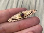 Victorian Gold Fronted Forget Me Not Brooch