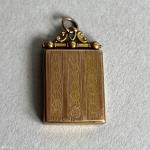 Edwardian 9ct Gold Double-Sided Locket Pendant