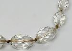 Vintage Art Deco Clear Glass Necklace