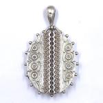 Victorian Sterling Silver Large Antique Locket