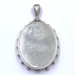 Victorian Sterling Silver Large Antique Locket