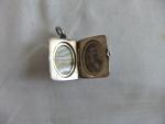 Antique Silver Edwardian Engraved Locket 2.5x2 cm