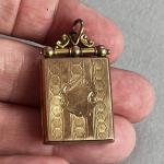 Edwardian 9ct Gold Double-Sided Locket Pendant