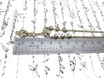 Edwardian Art Deco Gold Tone Paste Necklace
