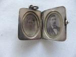 Antique Silver Edwardian Engraved Locket 2.5x2 cm