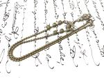 Edwardian Art Deco Gold Tone Paste Necklace