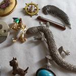 Vintage Costume Jewellery Brooch Collection