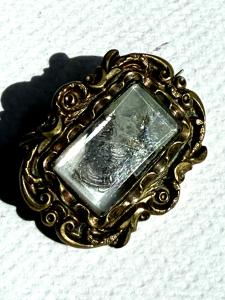 Victorian Antique Memorial Hair Brooch