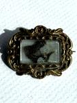 Victorian Antique Memorial Hair Brooch