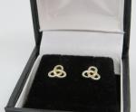 Vintage Sterling Silver Art Deco Celtic Knot Earrings