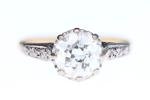 Edwardian 18ct Gold Old Cut Diamond Ring