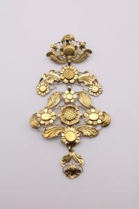 Vintage Silver Gilt Pendant Necklace