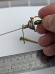Mosaic Sword Vintage Brooch