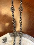 Vintage Gothic Cross Pendant Necklace with Moonstones