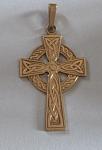 Antique 9ct Gold Celtic Cross Pendant