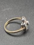 Silver Gilt Daisy Ring - Size Q.5