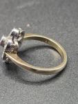 Silver Gilt Daisy Ring - Size Q.5