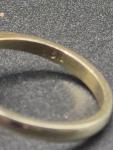 Silver Gilt Daisy Ring - Size Q.5
