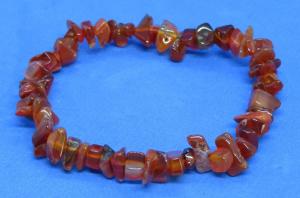 Vintage Art Deco Orange Agate Bracelet