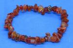 Vintage Art Deco Orange Agate Bracelet