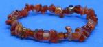 Vintage Art Deco Orange Agate Bracelet