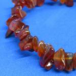 Vintage Art Deco Orange Agate Bracelet