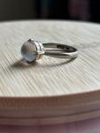 Vintage Moonstone Ring in White Gold