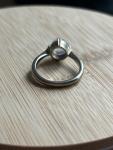 Vintage Moonstone Ring in White Gold