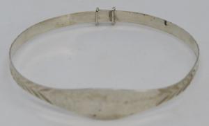 Vintage Art Deco Sterling Silver Christening Bracelet