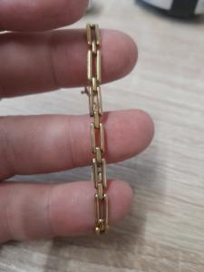 9ct Gold Antique Bracelet - 6 1/4 Inch