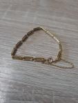 9ct Gold Antique Bracelet - 6 1/4 Inch