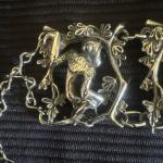 Whimsical Monkey Art Deco Bracelet