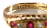 Victorian Ruby and Diamond Engagement Ring in 18k Gold