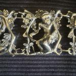 Whimsical Monkey Art Deco Bracelet