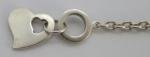 Vintage Art Deco Sterling Silver Heart Bracelet