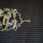 Whimsical Monkey Art Deco Bracelet