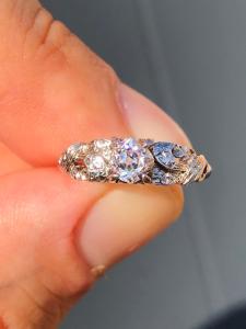 Edwardian Old Cut Diamond Engagement Ring in Gold