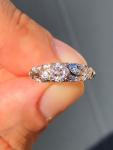 Edwardian Old Cut Diamond Engagement Ring in Gold