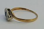 Diamond and Sapphire Trilogy Ring in 18ct Gold