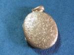 Edwardian Gold Plated Oval Photo Locket, 1900s