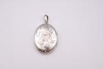 Victorian Silver Photo Locket Pendant, Birmingham 1876