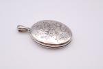 Victorian Silver Photo Locket Pendant, Birmingham 1876