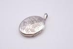 Victorian Silver Photo Locket Pendant, Birmingham 1876