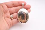 Victorian Silver Photo Locket Pendant, Birmingham 1876